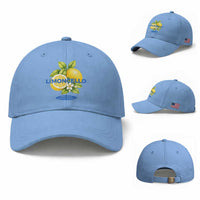 Vintage Limoncello Lemon Liqueur Baseball Cap Citrus Fruit Botanical Italian Summer Graphic
