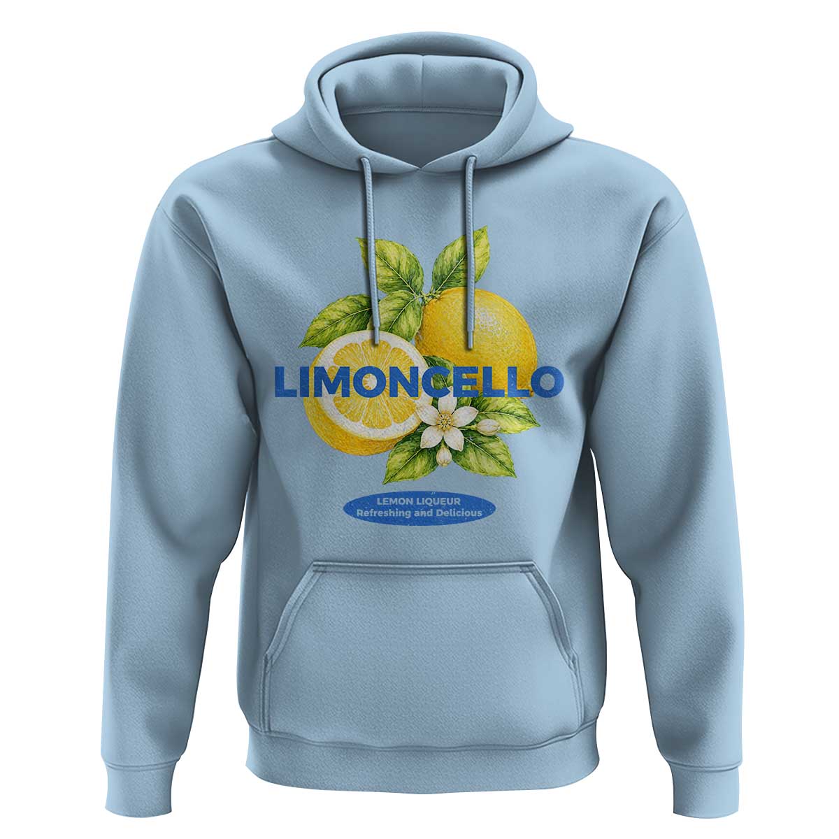Vintage Limoncello Lemon Liqueur Hoodie Citrus Fruit Botanical Italian Summer Graphic
