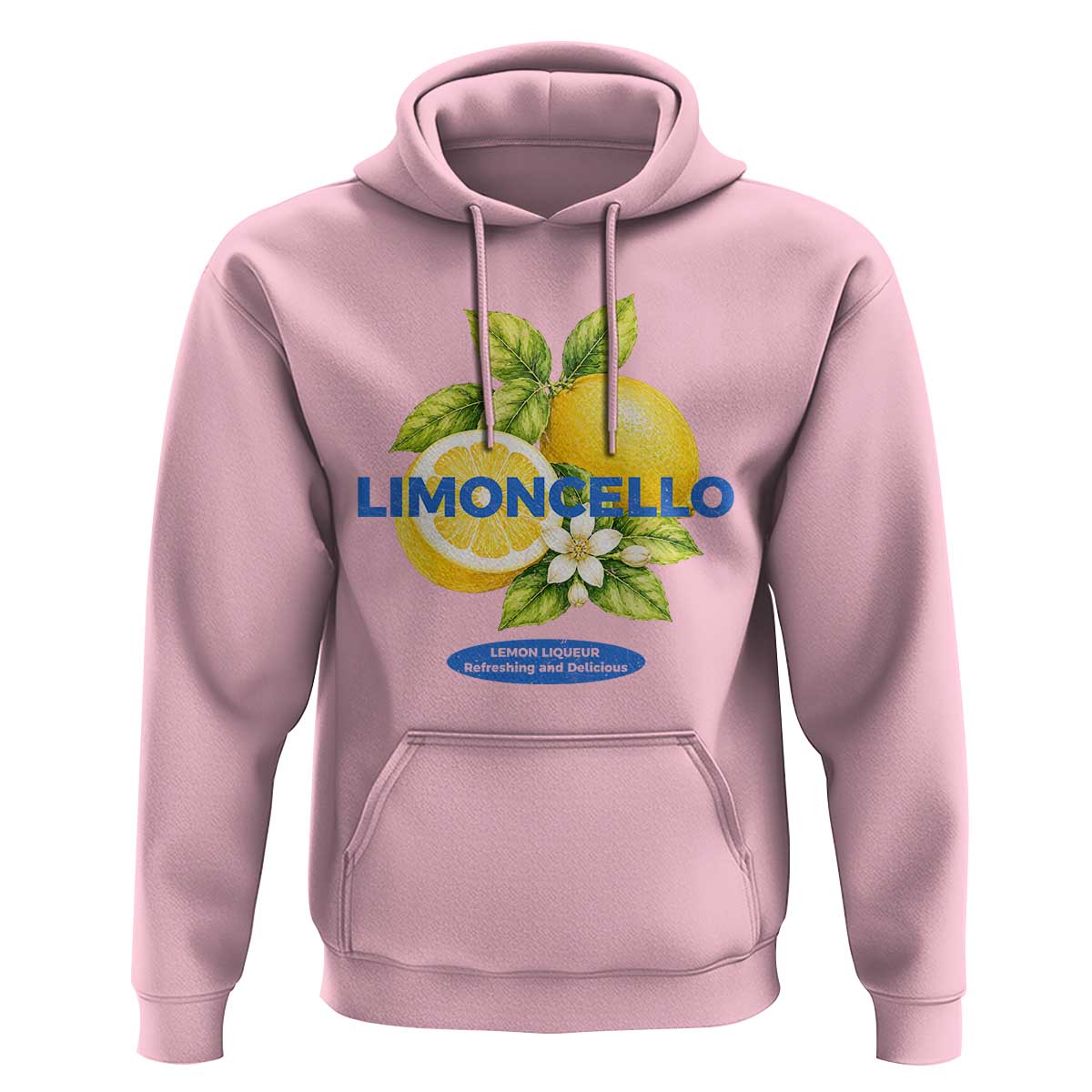 Vintage Limoncello Lemon Liqueur Hoodie Citrus Fruit Botanical Italian Summer Graphic