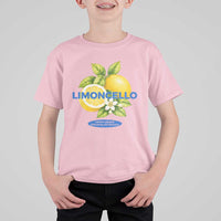 Vintage Limoncello Lemon Liqueur T Shirt For Kid Citrus Fruit Botanical Italian Summer Graphic