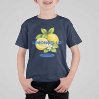 Vintage Limoncello Lemon Liqueur T Shirt For Kid Citrus Fruit Botanical Italian Summer Graphic