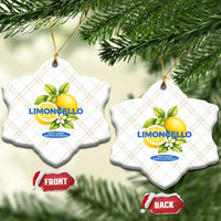Vintage Limoncello Lemon Liqueur Ceramic Ornament Citrus Fruit Botanical Italian Summer Graphic