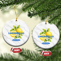 Vintage Limoncello Lemon Liqueur Ceramic Ornament Citrus Fruit Botanical Italian Summer Graphic