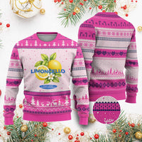 Vintage Limoncello Lemon Liqueur Ugly Christmas Sweater Citrus Fruit Botanical Italian Summer Graphic