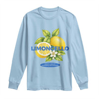 Vintage Limoncello Lemon Liqueur Long Sleeve Shirt Citrus Fruit Botanical Italian Summer Graphic