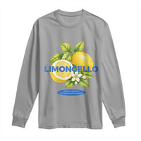 Vintage Limoncello Lemon Liqueur Long Sleeve Shirt Citrus Fruit Botanical Italian Summer Graphic