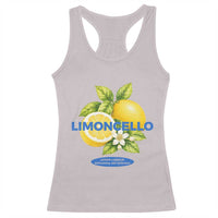 Vintage Limoncello Lemon Liqueur Racerback Tank Top Citrus Fruit Botanical Italian Summer Graphic