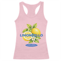 Vintage Limoncello Lemon Liqueur Racerback Tank Top Citrus Fruit Botanical Italian Summer Graphic