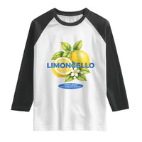 Vintage Limoncello Lemon Liqueur Raglan Shirt Citrus Fruit Botanical Italian Summer Graphic