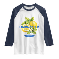 Vintage Limoncello Lemon Liqueur Raglan Shirt Citrus Fruit Botanical Italian Summer Graphic