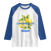 Vintage Limoncello Lemon Liqueur Raglan Shirt Citrus Fruit Botanical Italian Summer Graphic