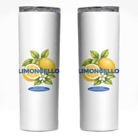 Vintage Limoncello Lemon Liqueur Skinny Tumbler Citrus Fruit Botanical Italian Summer Graphic