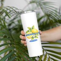 Vintage Limoncello Lemon Liqueur Skinny Tumbler Citrus Fruit Botanical Italian Summer Graphic