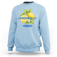 Vintage Limoncello Lemon Liqueur Sweatshirt Citrus Fruit Botanical Italian Summer Graphic