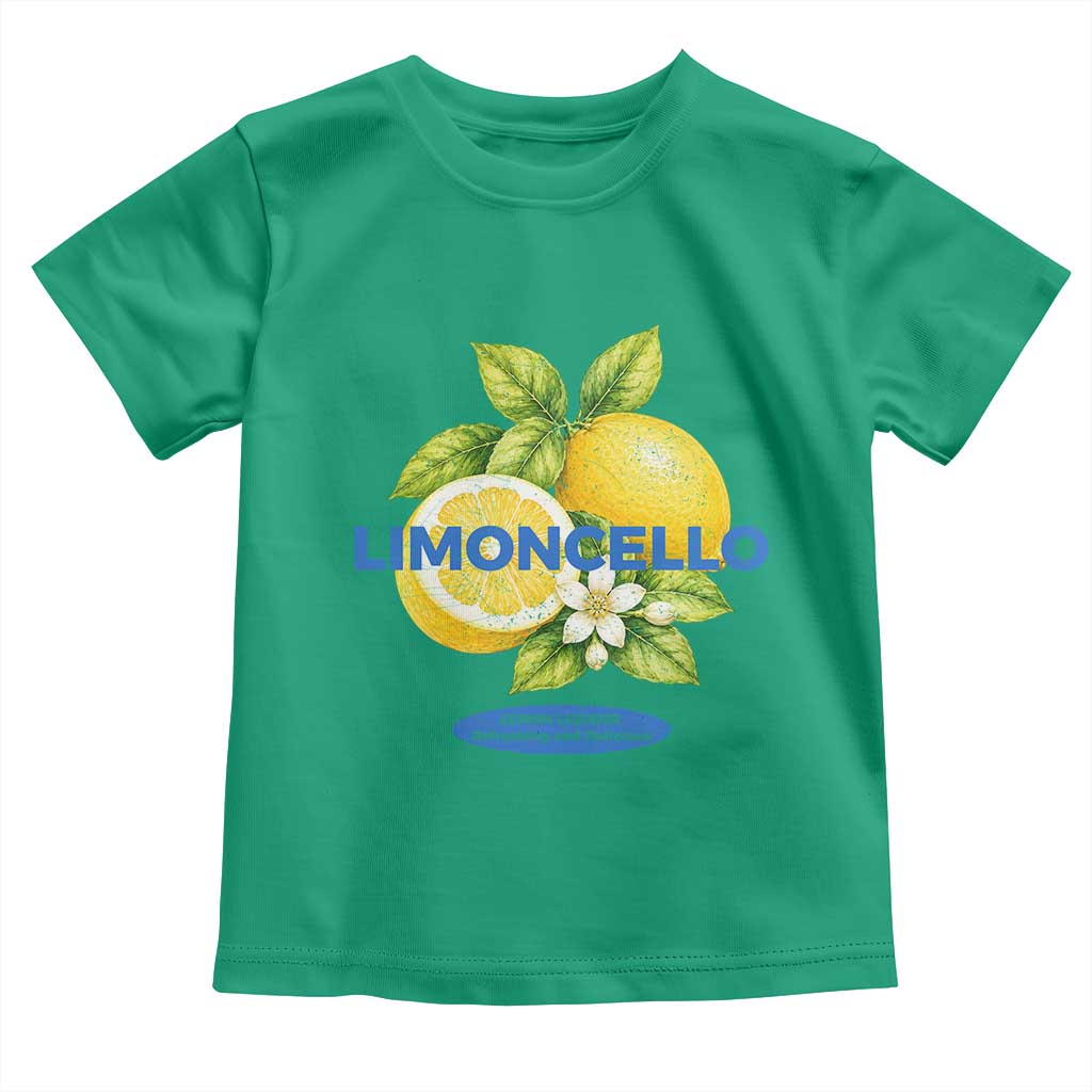 Vintage Limoncello Lemon Liqueur Toddler T Shirt Citrus Fruit Botanical Italian Summer Graphic