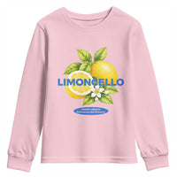 Vintage Limoncello Lemon Liqueur Youth Sweatshirt Citrus Fruit Botanical Italian Summer Graphic