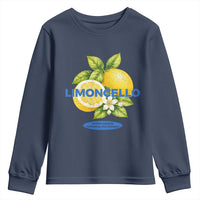 Vintage Limoncello Lemon Liqueur Youth Sweatshirt Citrus Fruit Botanical Italian Summer Graphic
