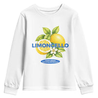 Vintage Limoncello Lemon Liqueur Youth Sweatshirt Citrus Fruit Botanical Italian Summer Graphic