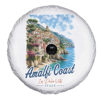 Amalfi Coast Spare Tire Cover La Dolce Vita Italy Coastal Village Vintage Mediterranean Paradise