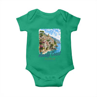 Amalfi Coast Baby Onesie La Dolce Vita Italy Coastal Village Vintage Mediterranean Paradise