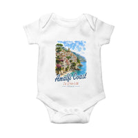 Amalfi Coast Baby Onesie La Dolce Vita Italy Coastal Village Vintage Mediterranean Paradise
