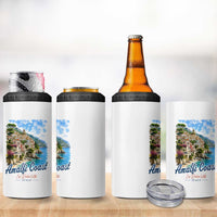 Amalfi Coast 4 in 1 Can Cooler Tumbler La Dolce Vita Italy Coastal Village Vintage Mediterranean Paradise