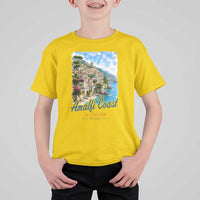 Amalfi Coast T Shirt For Kid La Dolce Vita Italy Coastal Village Vintage Mediterranean Paradise