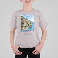 Amalfi Coast T Shirt For Kid La Dolce Vita Italy Coastal Village Vintage Mediterranean Paradise