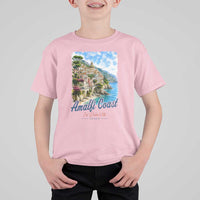 Amalfi Coast T Shirt For Kid La Dolce Vita Italy Coastal Village Vintage Mediterranean Paradise