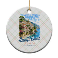 Amalfi Coast Ceramic Ornament La Dolce Vita Italy Coastal Village Vintage Mediterranean Paradise