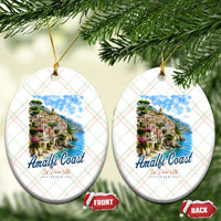 Amalfi Coast Ceramic Ornament La Dolce Vita Italy Coastal Village Vintage Mediterranean Paradise