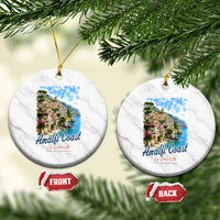 Amalfi Coast Ceramic Ornament La Dolce Vita Italy Coastal Village Vintage Mediterranean Paradise