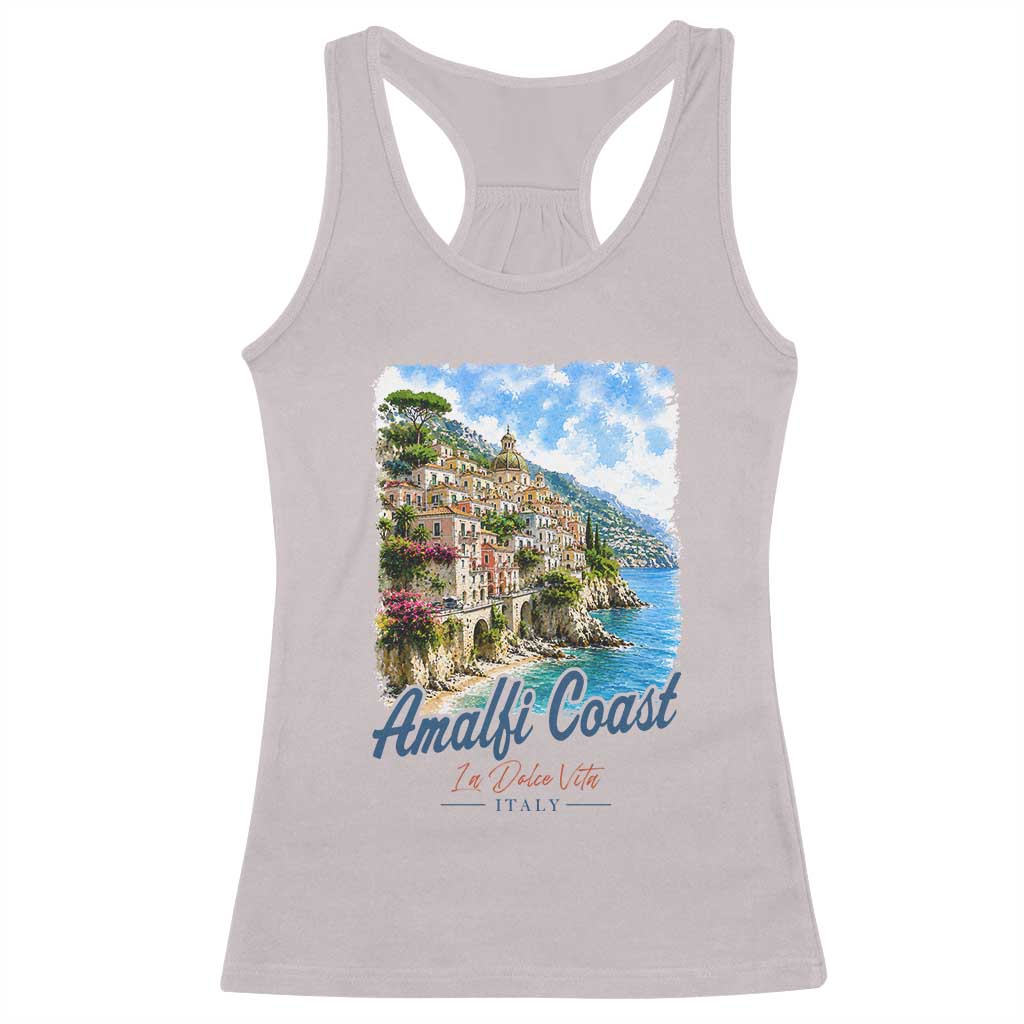 Amalfi Coast Racerback Tank Top La Dolce Vita Italy Coastal Village Vintage Mediterranean Paradise