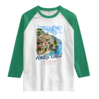 Amalfi Coast Raglan Shirt La Dolce Vita Italy Coastal Village Vintage Mediterranean Paradise