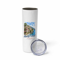 Amalfi Coast Skinny Tumbler La Dolce Vita Italy Coastal Village Vintage Mediterranean Paradise