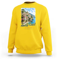 Amalfi Coast Sweatshirt La Dolce Vita Italy Coastal Village Vintage Mediterranean Paradise