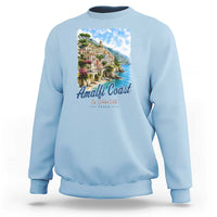 Amalfi Coast Sweatshirt La Dolce Vita Italy Coastal Village Vintage Mediterranean Paradise