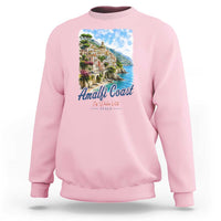Amalfi Coast Sweatshirt La Dolce Vita Italy Coastal Village Vintage Mediterranean Paradise