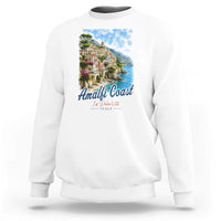 Amalfi Coast Sweatshirt La Dolce Vita Italy Coastal Village Vintage Mediterranean Paradise