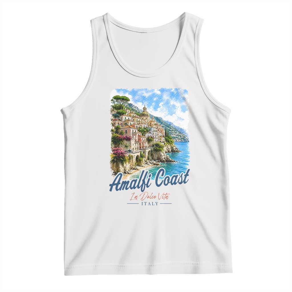 Amalfi Coast Tank Top La Dolce Vita Italy Coastal Village Vintage Mediterranean Paradise