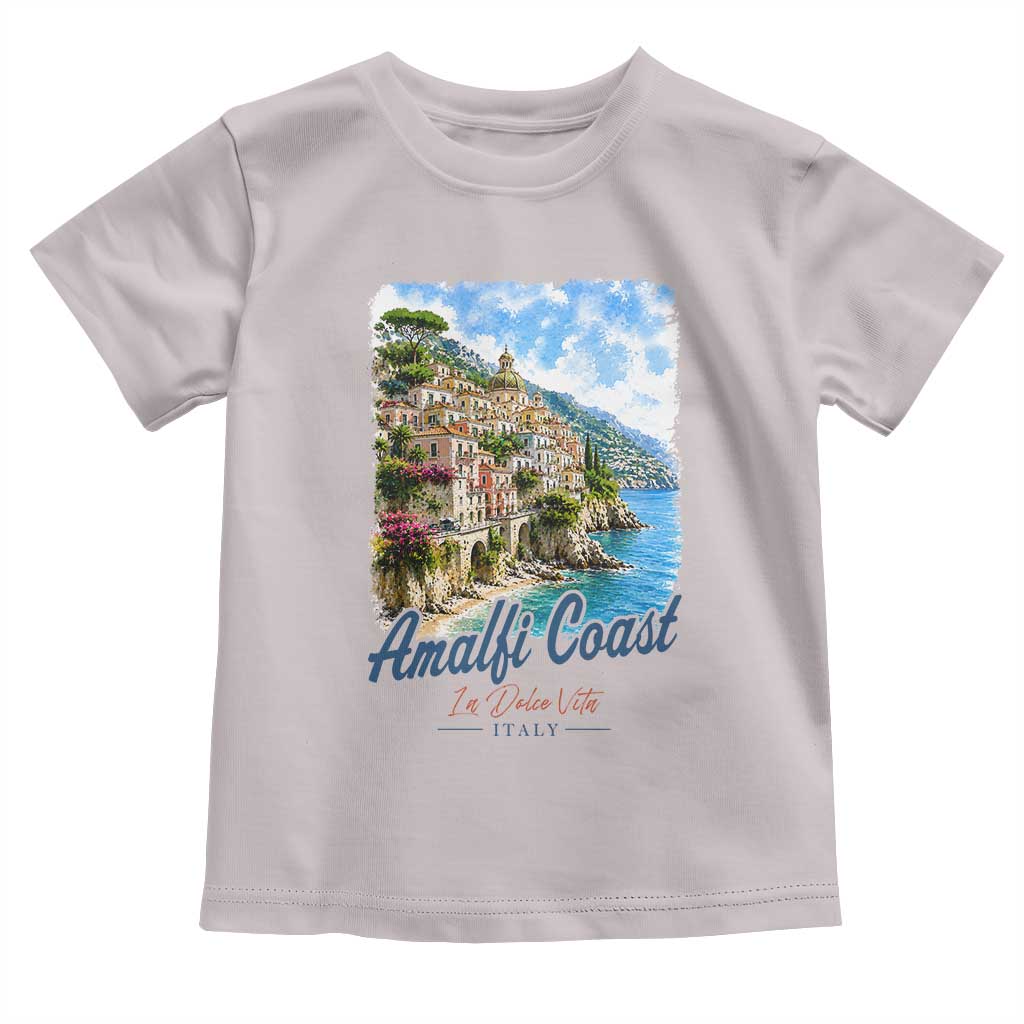 Amalfi Coast Toddler T Shirt La Dolce Vita Italy Coastal Village Vintage Mediterranean Paradise