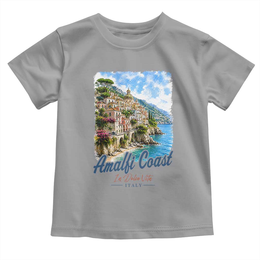 Amalfi Coast Toddler T Shirt La Dolce Vita Italy Coastal Village Vintage Mediterranean Paradise