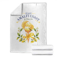 Amalfi Coast Limoncello Gelato Throw Blanket La Dolce Vita Italy Lemon Dessert Summer