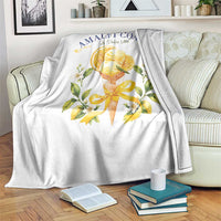 Amalfi Coast Limoncello Gelato Throw Blanket La Dolce Vita Italy Lemon Dessert Summer