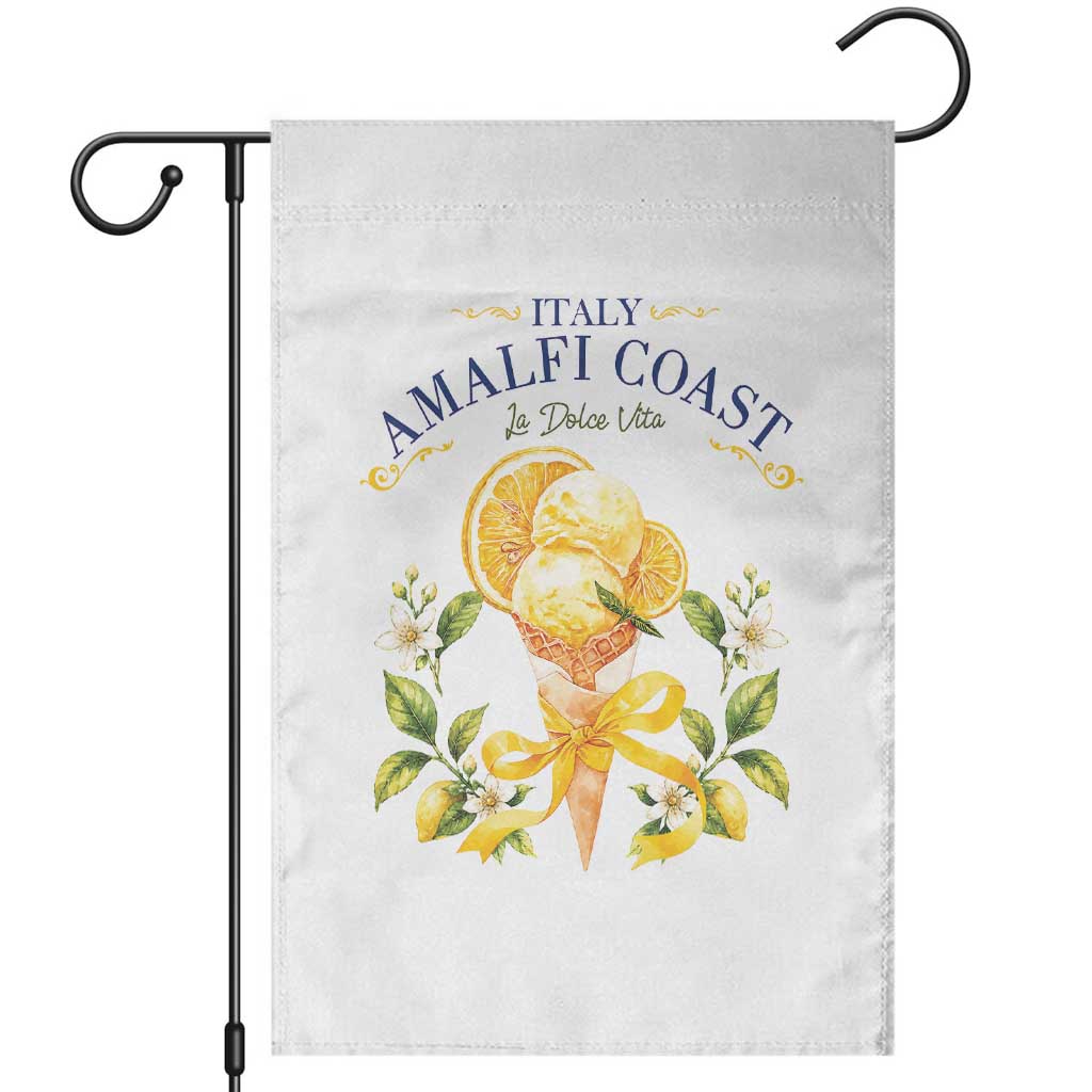 Amalfi Coast Limoncello Gelato Garden Flag La Dolce Vita Italy Lemon Dessert Summer