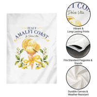 Amalfi Coast Limoncello Gelato Garden Flag La Dolce Vita Italy Lemon Dessert Summer
