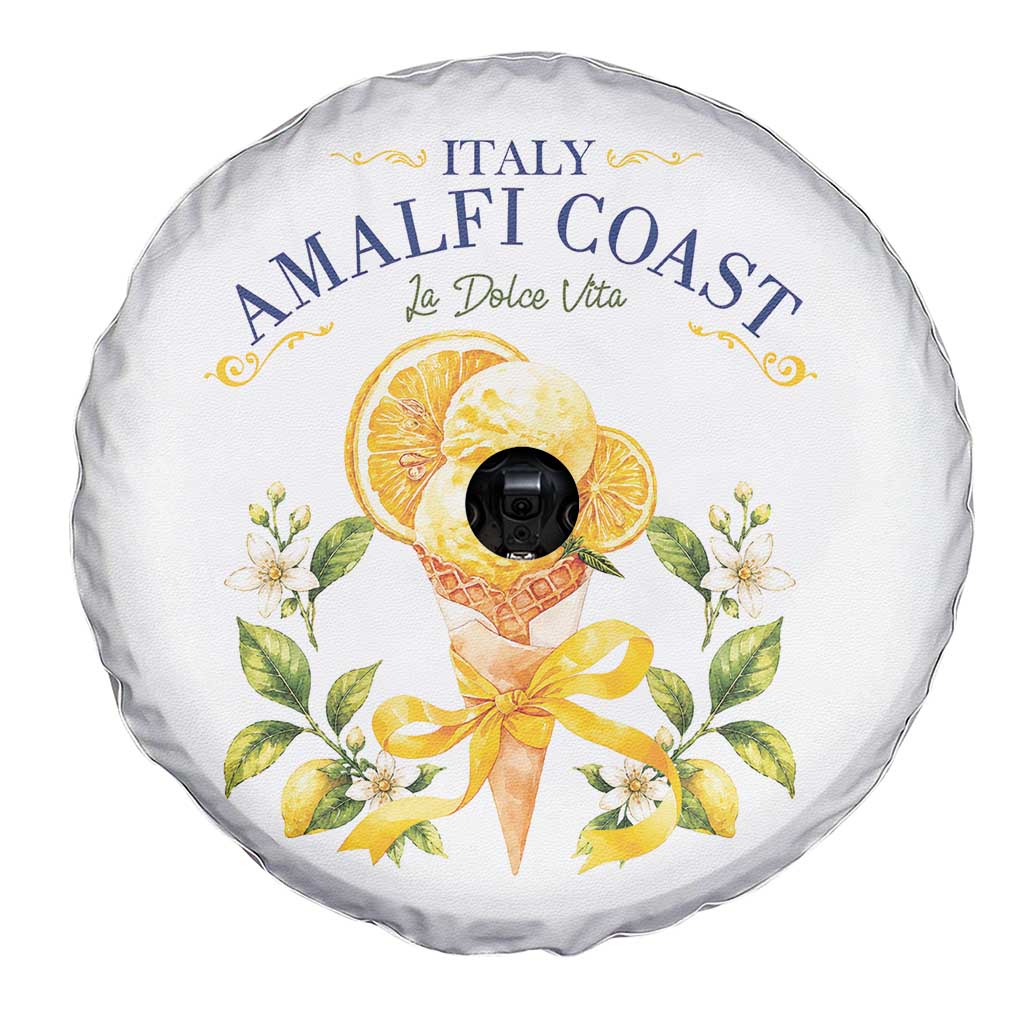 Amalfi Coast Limoncello Gelato Spare Tire Cover La Dolce Vita Italy Lemon Dessert Summer