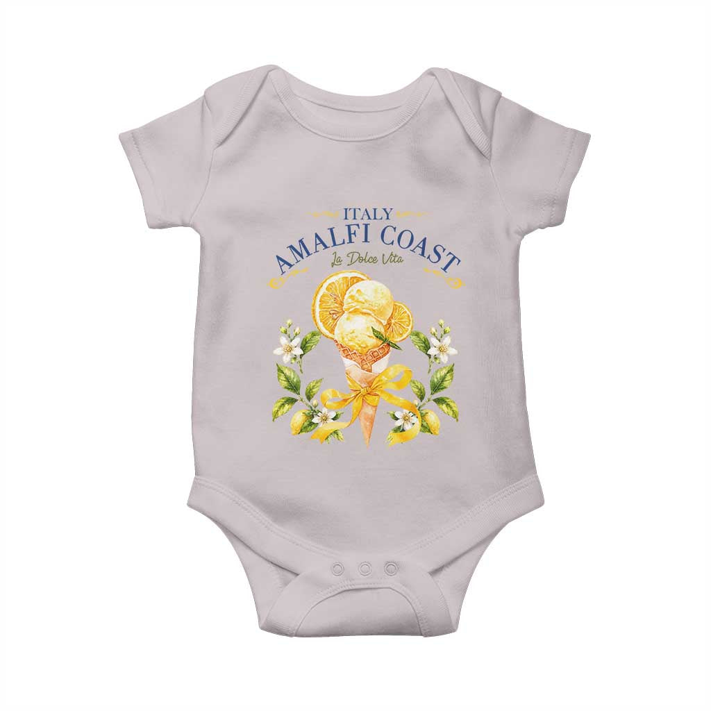 Amalfi Coast Limoncello Gelato Baby Onesie La Dolce Vita Italy Lemon Dessert Summer