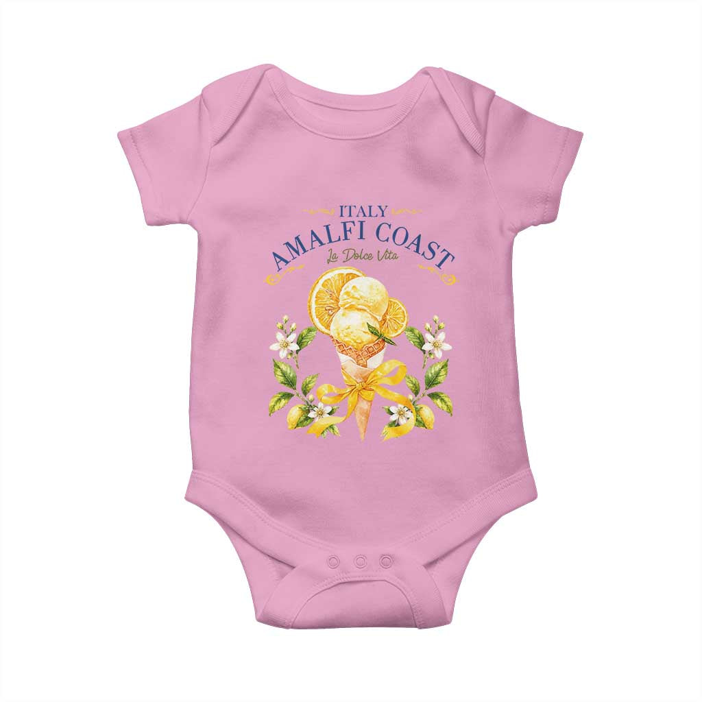 Amalfi Coast Limoncello Gelato Baby Onesie La Dolce Vita Italy Lemon Dessert Summer