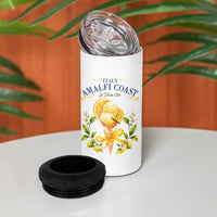 Amalfi Coast Limoncello Gelato 4 in 1 Can Cooler Tumbler La Dolce Vita Italy Lemon Dessert Summer